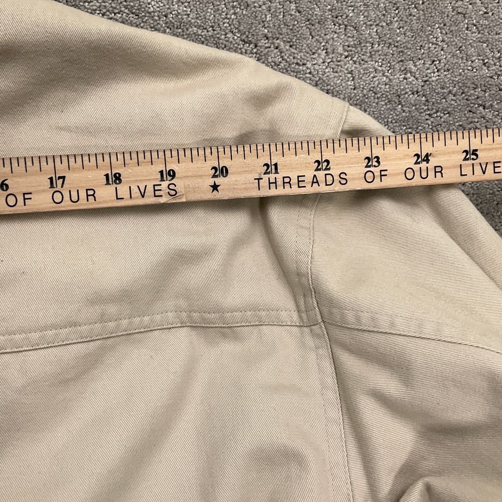 Roundtree‎ Yorke Jacket Men XL Khaki Outdoor Lined Field Corduroy Cotton Coat - Picture 10 of 12